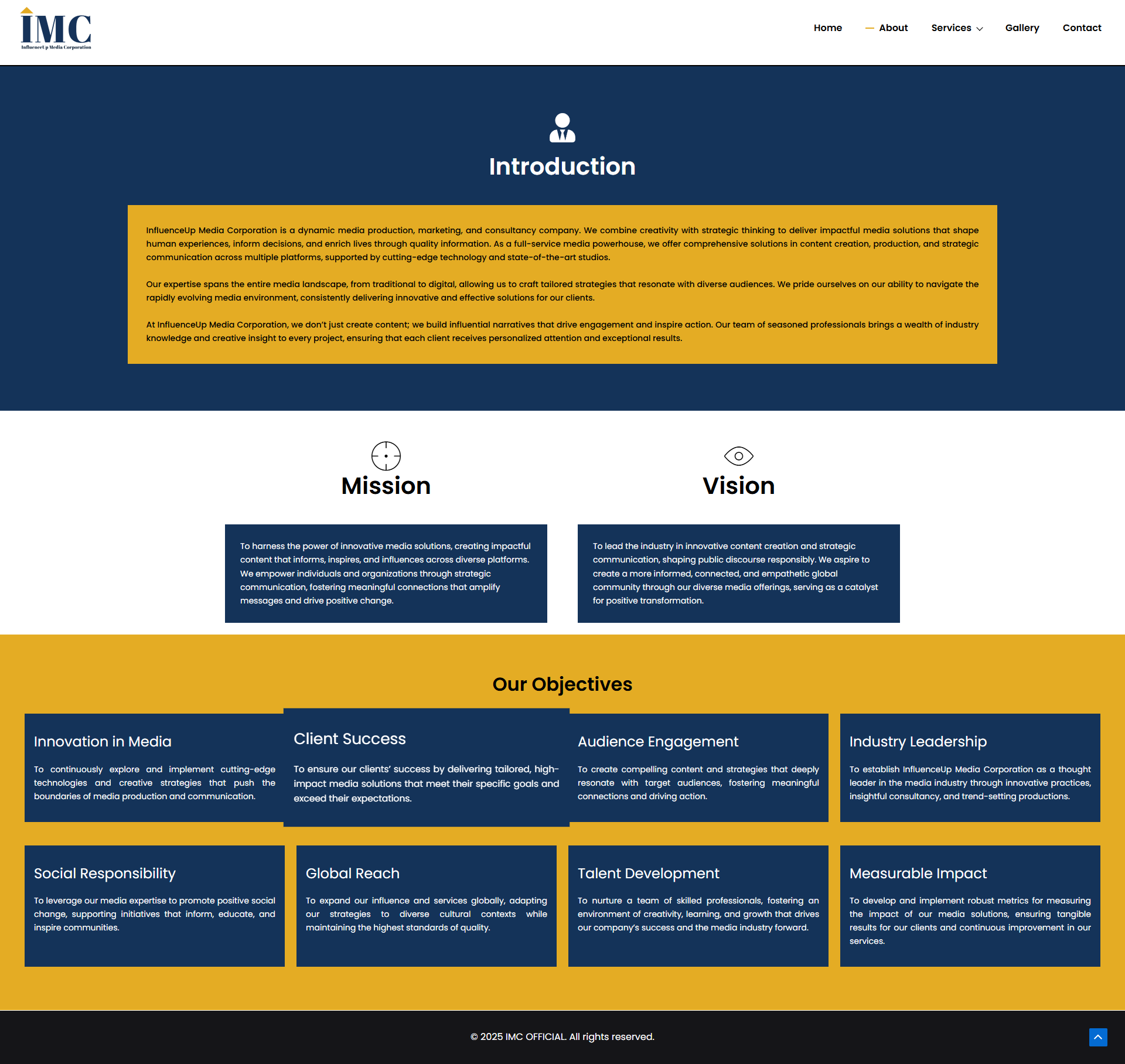 IMC Official interface screenshot 2
