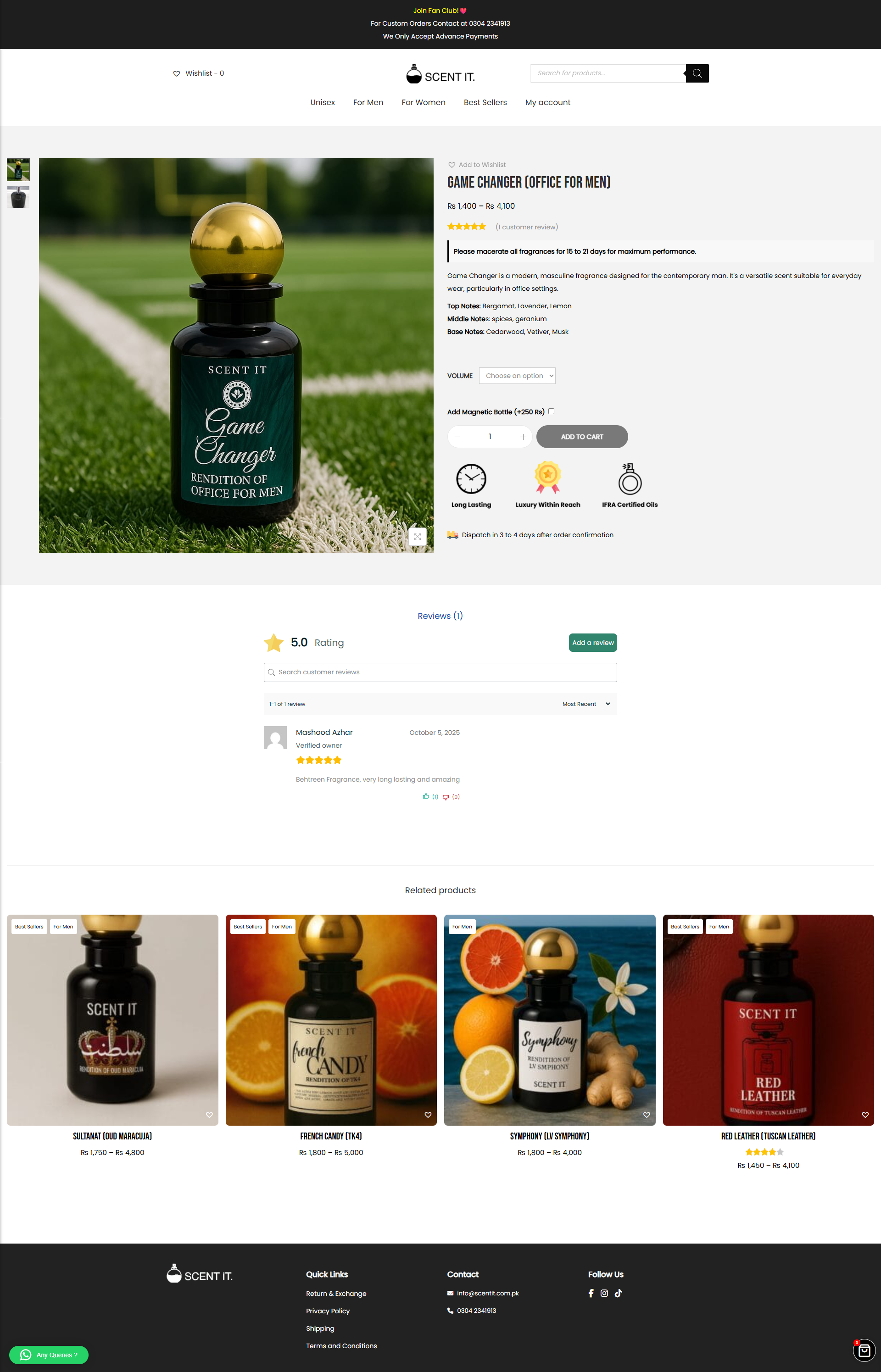 Scent It interface screenshot 2